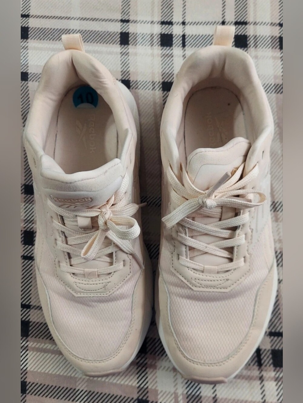 Reebok Women's Classic Pale Pink Lace-Up Sneakers